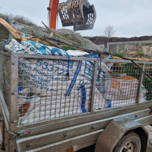 removing waste from cart