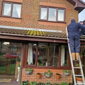 roof being worked on