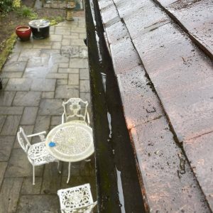 guttering cleared out