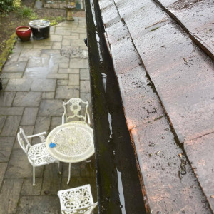 guttering cleared out