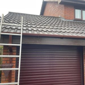 ladder on roof