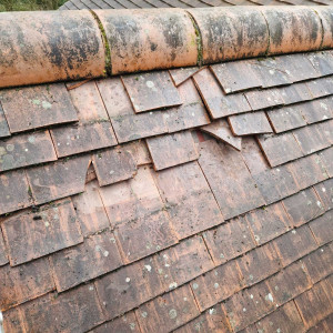 roof repair needed on tiles